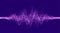 Vector sound wave. Abstract music pulse background. Vector illustration. Sound wave voice ai