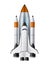 Vector spacecraft shuttle rocket mock up realistic