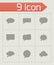 Vector speach bubbles icon set