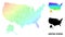 Vector Spectral Dot Map of USA and Alaska