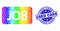 Vector Spectral Pixel Job Caption Icon and Distress Used Cars Watermark