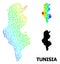 Vector Spectral Pixel Map of Tunisia