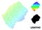 Vector Spectrum Gradient Pixel Map of Lesotho