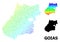 Vector Spectrum Gradient Pixelated Map of Goias State