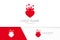 Vector speed heart logo combination. Fast love logotype design template.