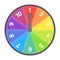 Vector Spin Wheel Game With Numbers 1-10