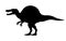 Vector spinosaurus silhouette