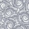 Vector spiral decorative doodles pattern