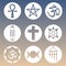 Vector Spiritual Symbols Set