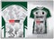Vector sports shirt background image.lightning green white pattern design, illustration, textile background for sports t-shirt,
