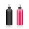 Vector Spray bottle black and pink products, design collection isolated on whtie background