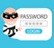 Vector Spyware Smartphone, password hacker