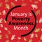 Vector square banner design for January Poverty Awareness Month to fight against poverty in the United States of America.