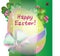 Vector square greeting card for Easter