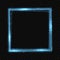 Vector square neon light tracing effect