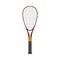 Vector squash racquet sport red icon isolated
