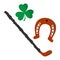 Vector St Patrick`s Day Ireland Irish Horseshoe