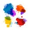 Vector Stains, Blots, Splashes Set