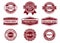 Vector stamp badge label for marketing selling meats shop, butchery, organic beef, premium top quality grade