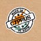 Vector stamp with flag of the Cyprus. Lettering Made in Cyprus