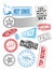 Vector stamps with various tags