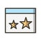 Vector Starred Icon For Personal And Commercial Use