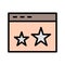 Vector Starred Icon For Personal And Commercial Use.