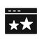 Vector Starred Icon For Personal And Commercial Use.