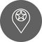 Vector Starred Location Icon For Personal And Commercial Use.