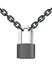 Vector steel chain with lock