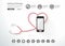Vector stethoscope heart with smartphone creative design