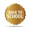 Vector sticker. Back to School. Vector badge and logo