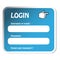 vector Sticker - login form