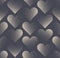 Vector Stipple Hearts Modern Seamless Pattern Valentine Day Aesthetic Background