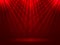 Vector stock illustration. Shiny rays of light on a red background for poster