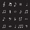 Vector Stock Simple Musical Scale Icons