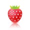 Vector strawberry, berry icon isolated