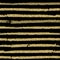 Vector striped pattern. Black and gold brush stripes