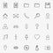 Vector stroke icons