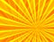 Vector Sun Beams Background, Bright Orange and Yellow Colors, Stage Illumination Backdrop.