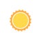 Vector sun icon logo cartoon. Sunshine cute abstract sun design