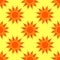 Vector Sunny Orange Seamless Pattern