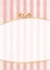 Vector sweet stripped background. White and pink. Cute wallpaper