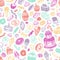 Vector Sweets. Pattern.