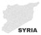 Vector Syria Map of Points