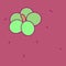 Vector tableware template cute fruit