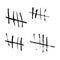 Vector tally marks.