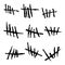 Vector tally marks.