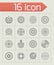 Vector Target icon set