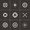 Vector target icons set